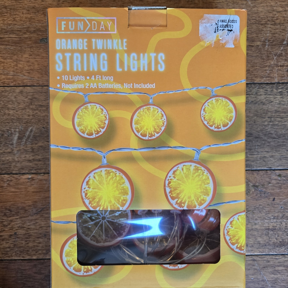 Orange Twinkle String Lights - Picture 2 of 6
